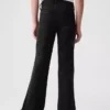 Jeans évasés à taille haute pour enfants, style années 70