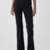 Jeans évasés taille haute style années 70