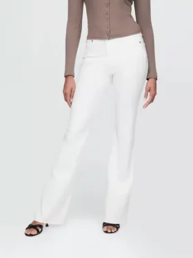 Jeans évasés taille haute style années 70