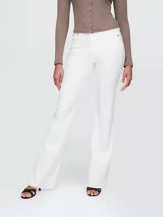 Jeans évasés taille haute style années 70