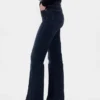 Jeans évasés taille haute style années 70