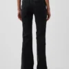 Jeans évasés taille haute style années 70
