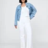 Jeans évasés taille haute style années 70