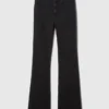 Jeans évasés taille haute style années 70
