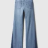 Jeans évasés taille haute style années 70 avec empiècements