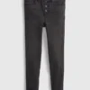 Jeggings taille haute effet usé pour enfants