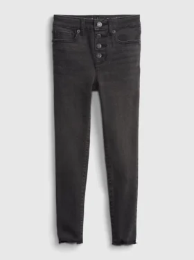 Jeggings taille haute effet usé pour enfants
