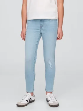 Jeggings à taille mi-haute pour enfants, à enfiler
