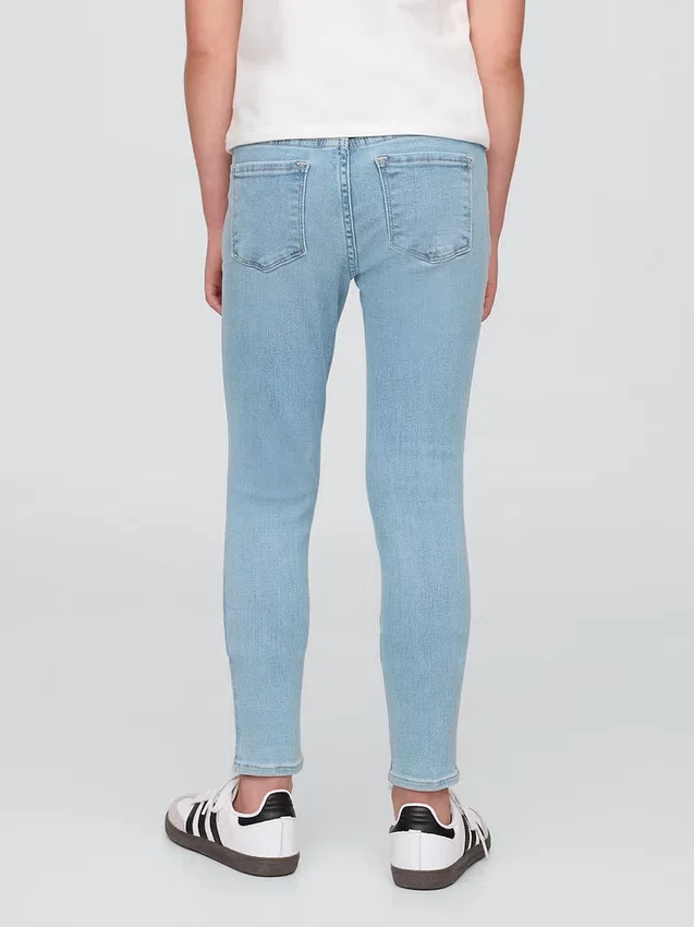 Jeggings à taille mi-haute pour enfants, à enfiler