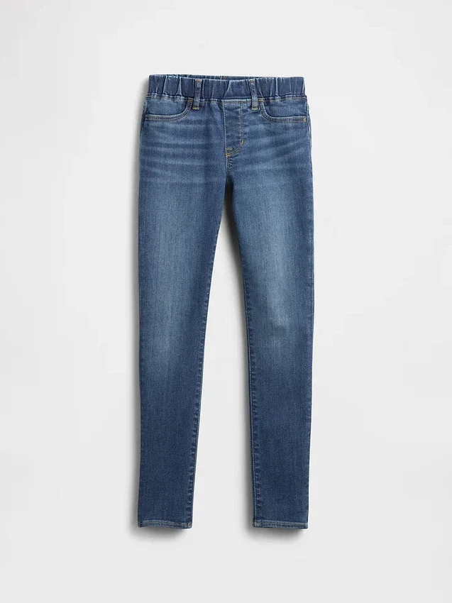 Jeggings à taille mi-haute pour enfants, à enfiler