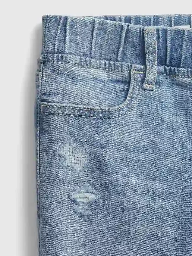 Jeggings à taille mi-haute pour enfants, à enfiler