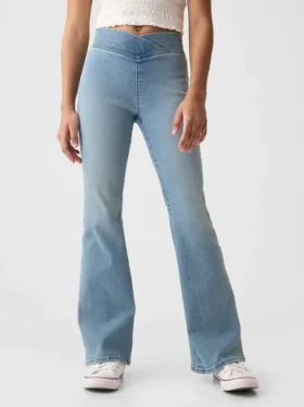 Jeggings évasés taille haute pour enfants