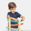Jeu de course de voitures sur rampe en bois pour tout-petits