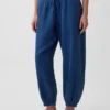 Jogger ample en denim de gaze de coton