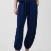 Jogger ample en denim de gaze de coton