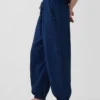 Jogger ample en denim de gaze de coton