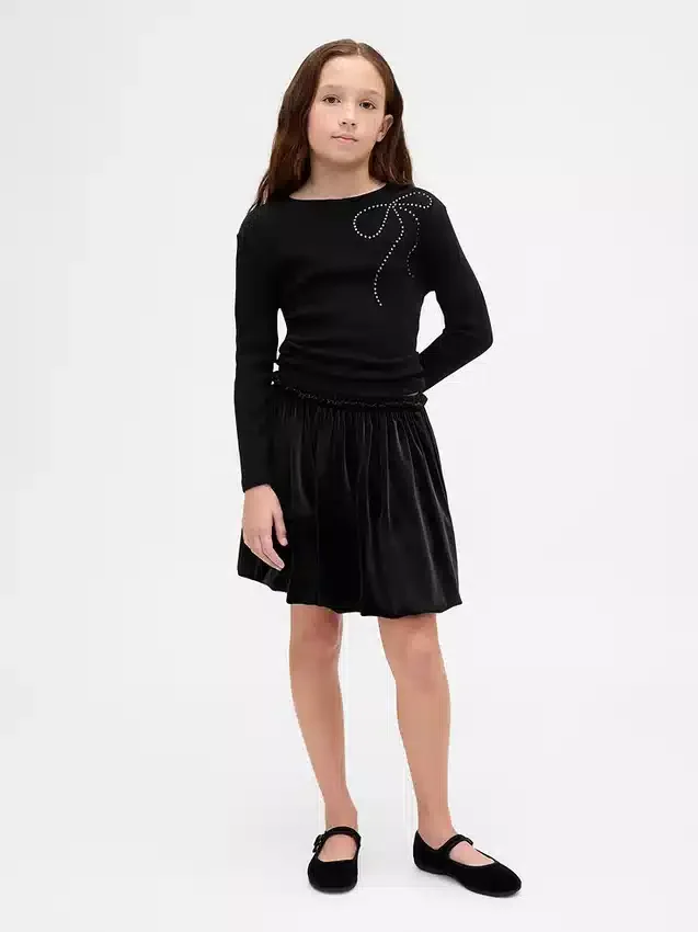 Jupe bouffante en velours pour enfant