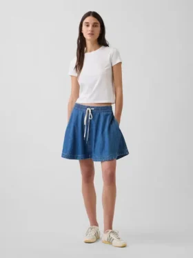 Jupe décontractée en denim ultra-doux