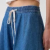Jupe décontractée en denim ultra-doux
