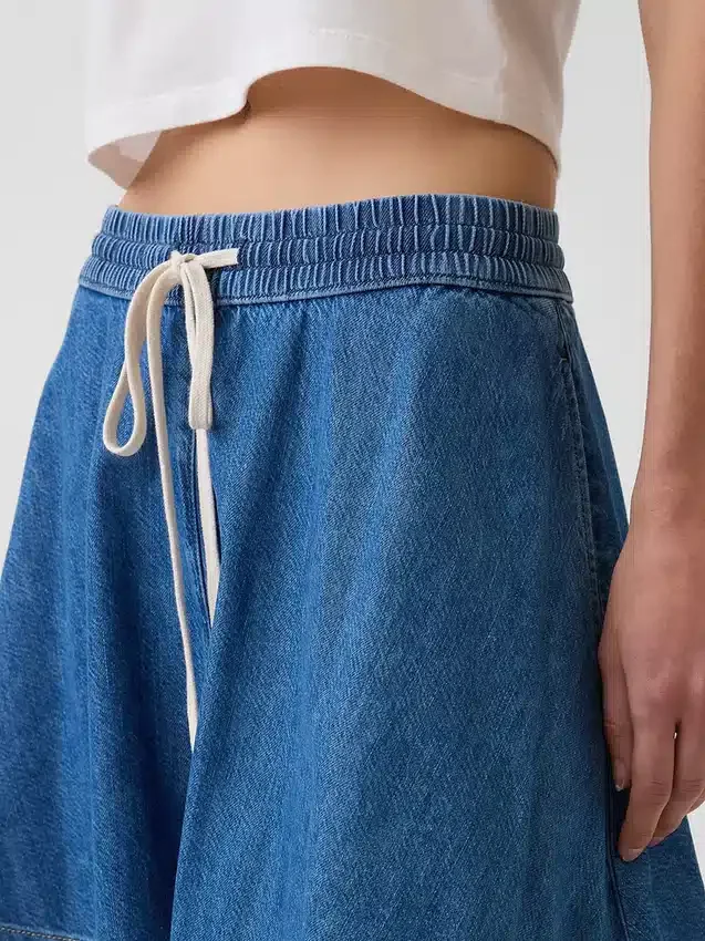 Jupe décontractée en denim ultra-doux