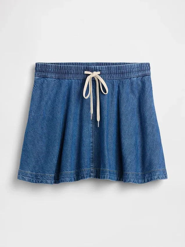 Jupe décontractée en denim ultra-doux