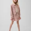 Jupe en denim à volants pour enfant