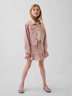 Jupe en denim à volants pour enfant