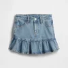 Jupe en denim à volants pour enfant