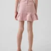 Jupe en denim à volants pour enfant