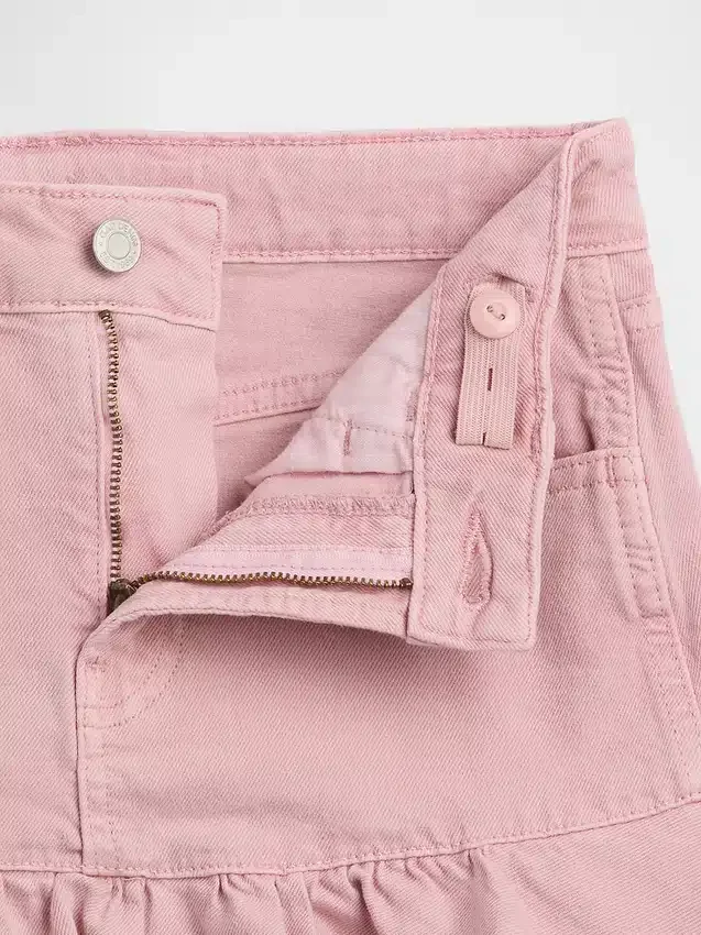 Jupe en denim à volants pour enfant