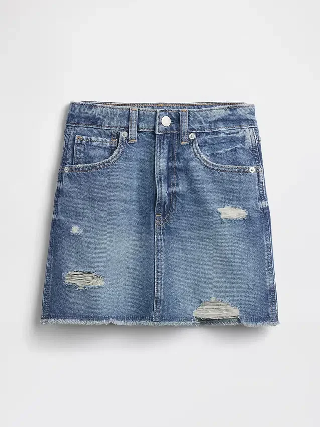 Jupe en jean taille haute pour enfant