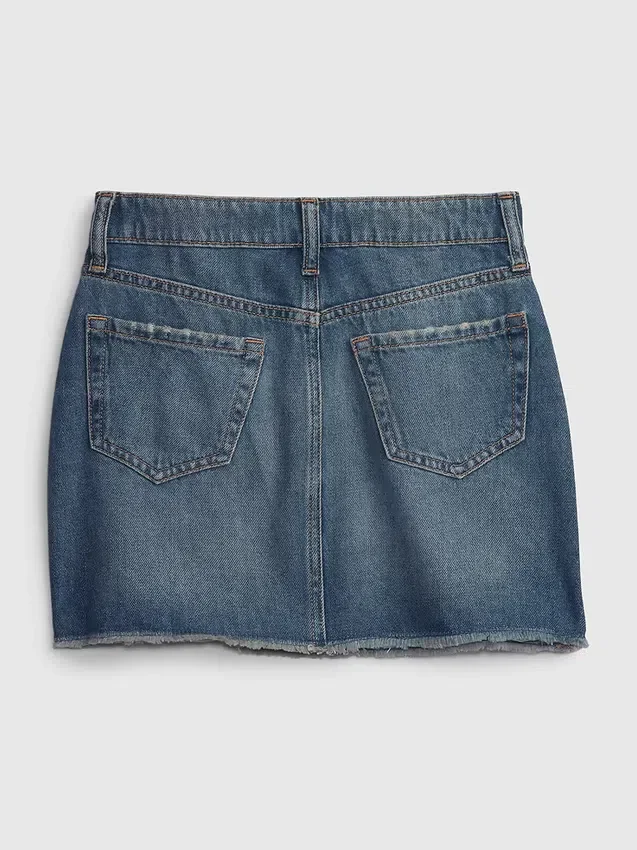 Jupe en jean taille haute pour enfant
