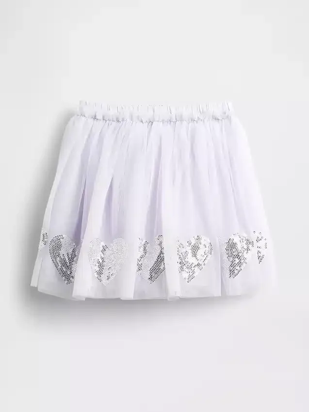 Jupe en tulle et paillettes en forme de cœur pour Bébé & Enfant