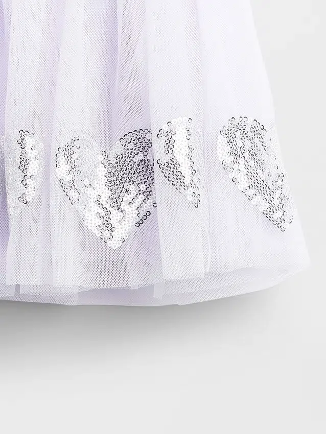 Jupe en tulle et paillettes en forme de cœur pour Bébé & Enfant