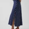 Jupe longue ample en mélange de lin