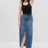 Jupe longue en denim