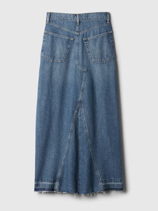 Jupe longue en denim
