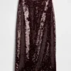 Jupe longue à paillettes