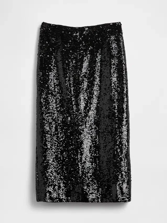 Jupe longue à paillettes