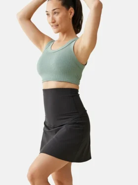 Jupe-short de soutien post-partum noire « New Mama » d’Ingrid et Isabel