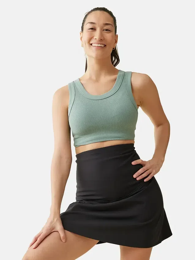 Jupe-short de soutien post-partum noire « New Mama » d’Ingrid et Isabel