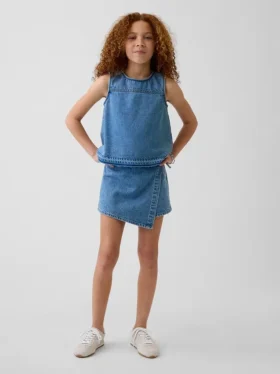 Jupe-short en denim pour enfant
