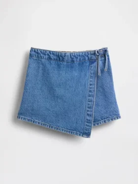 Jupe-short en denim pour enfant