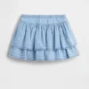 Jupe-short en denim à volants pour Bébé & Enfant