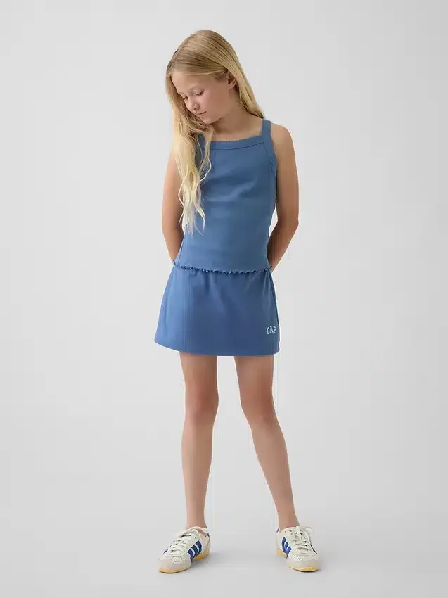 Jupe-short facile à enfiler pour enfants