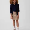 Jupe-short kaki plissée pour enfants