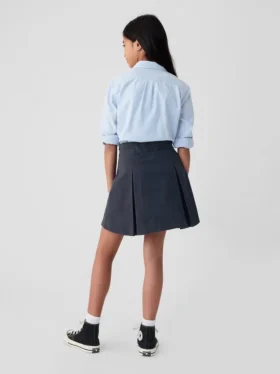 Jupe-short kaki plissée pour enfants