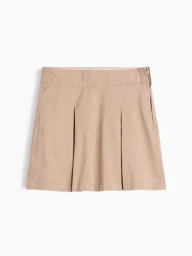 Jupe-short kaki plissée pour enfants