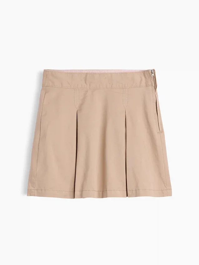 Jupe-short kaki plissée pour enfants