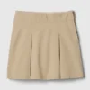 Jupe-short kaki plissée pour enfants